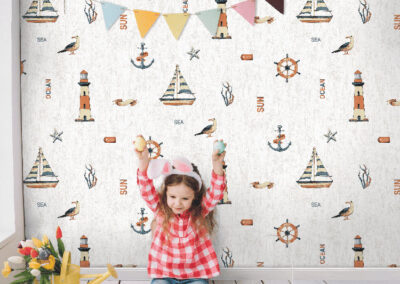 Papel Tapiz Deco Junior 1203-01 instalado