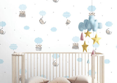 Papel Tapiz Deco Junior 1208-01 instalado