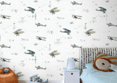 Papel Tapiz Deco Junior 1209-02 instalado